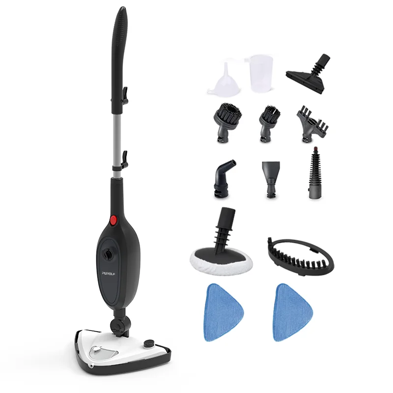 Purolf 12 in i Home Cleaning Appliances Multifunctional Electric Floor Cleaner Steam Mop Handheld Professional Steam Cleaner
