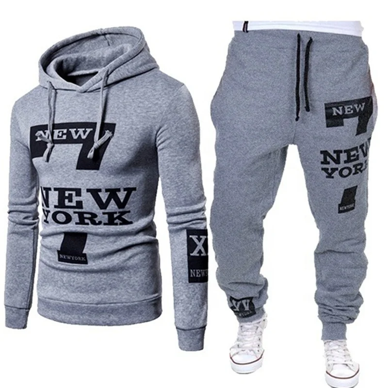 wholesale outdoor sport gym fitness sets men sportswear tracksuit men  two piece set hoodies tracksuits