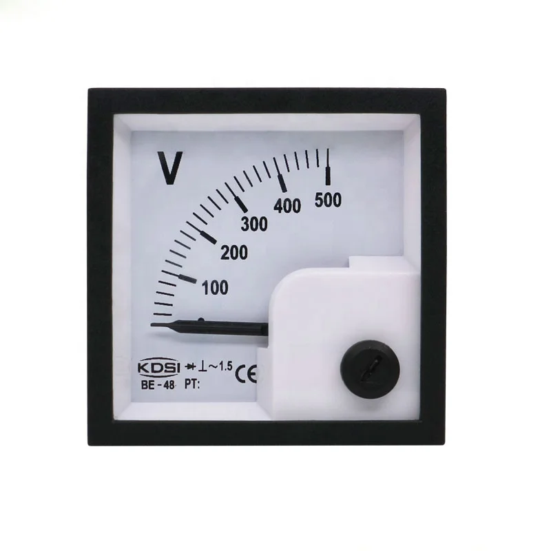 black red classic Voltmeter mini voltage meter analog vu meter