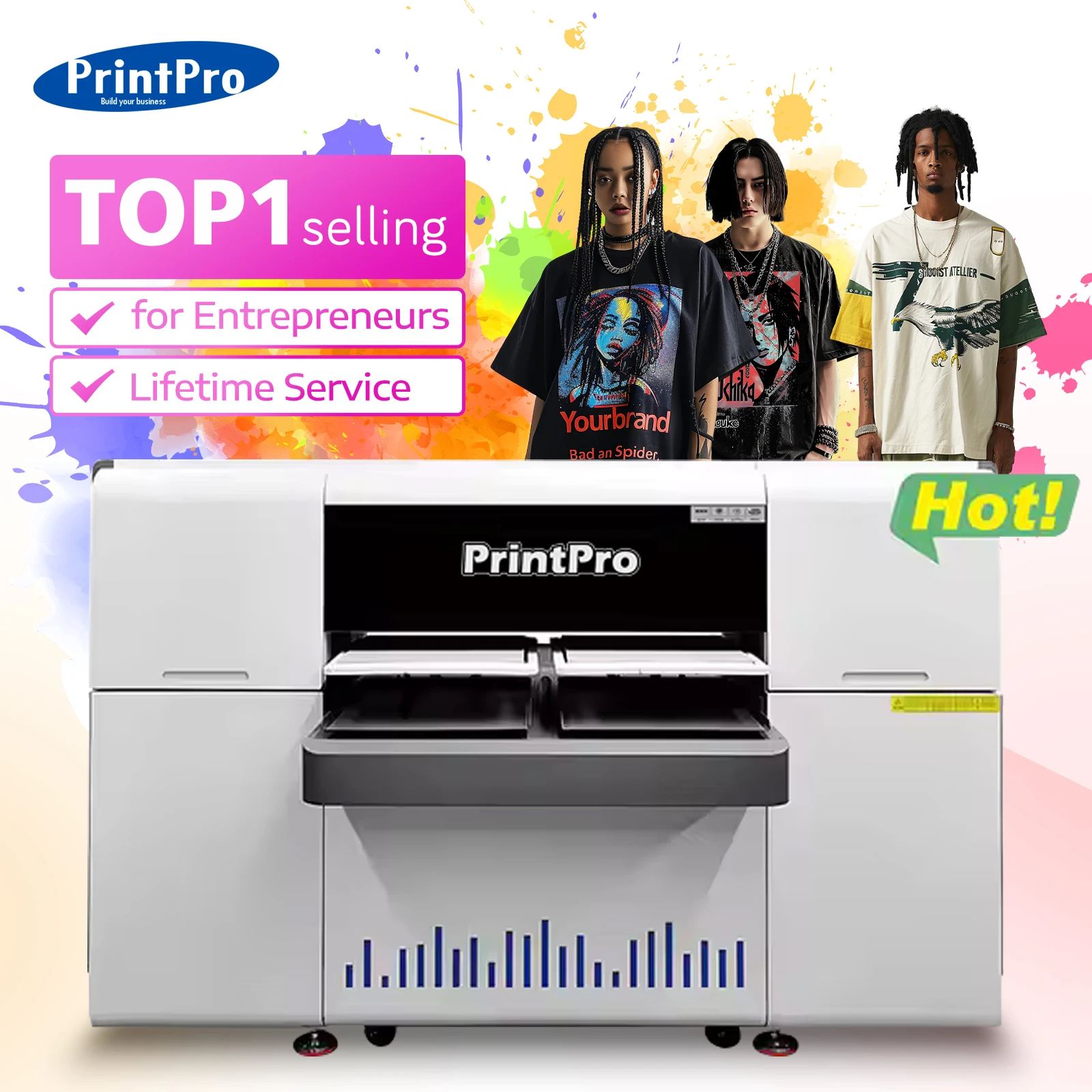 PrintPro DTG A3 струйный принтер Epson F1080 прямо на одежду футболка печатная машина