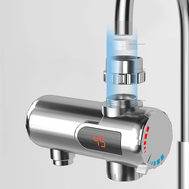 Advanced Technology New Design Led Instant Electric Water Heater Faucet Hot Tap Heating Electric Faucet With Digital Display