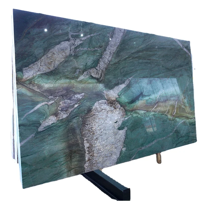Green Quartzite Slabs Natural Tiffany Quartzite Stone Slab for Kitchen Countertop Island