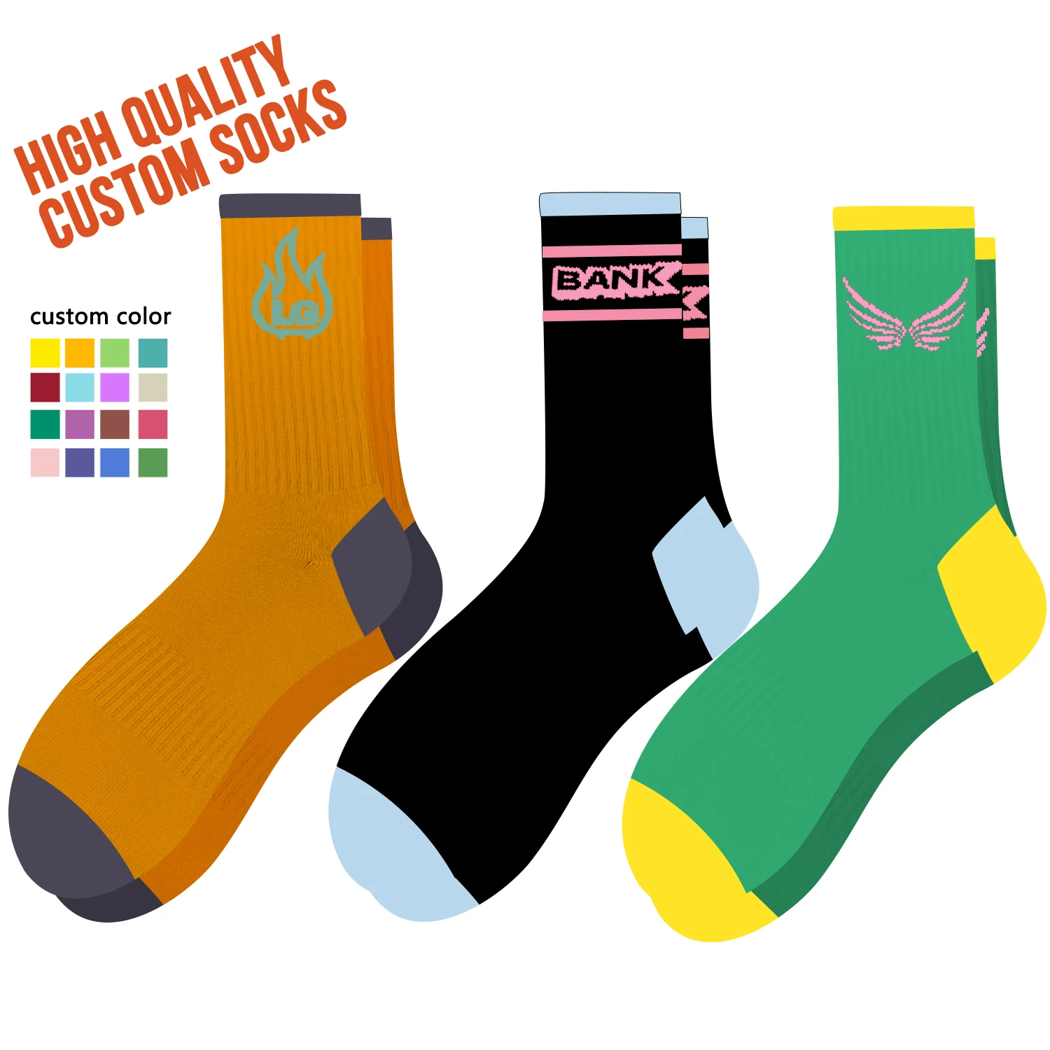 socks supplier  100% Cotton Custom outdoor Sports Grip Socks Men  fashion Socks for Men