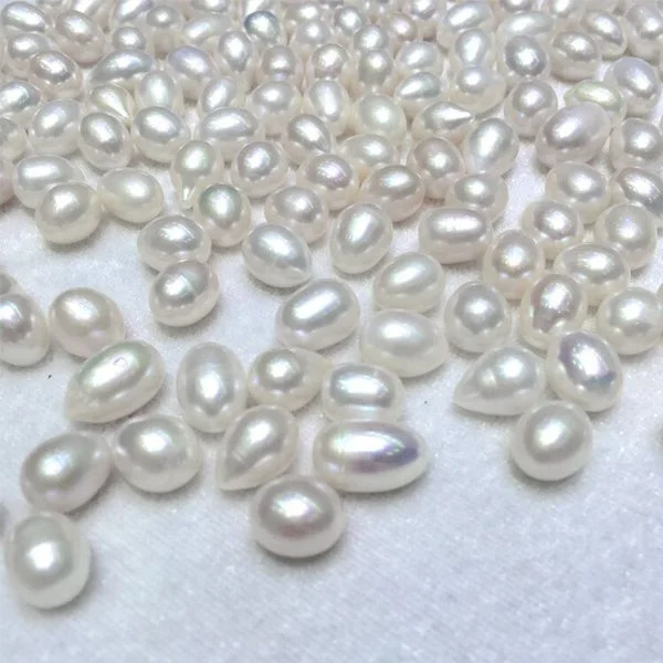 6-7mm rice nature freshwater pearl,loose pearl. AAquanlity, HALF ,FULL AND NO HOLE