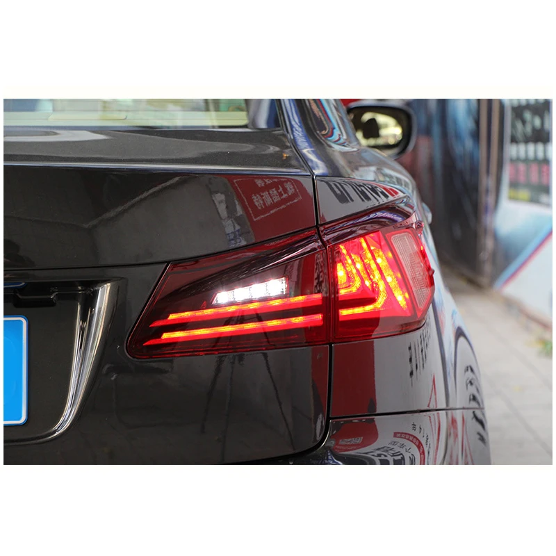 Полный СВЕТОДИОДНЫЙ черный/красный задний фонарь подходит для 2006-2012 Lexus Is светодиодные задние фонари автомобильные аксессуары 12В 5 Вт