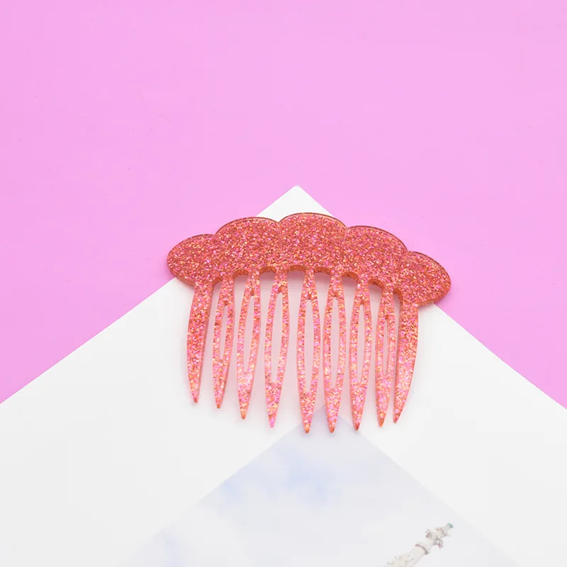 RARA 7.8CM Hot Sale Ins Fashion Hair Accessories Wholesale Custom European and American Fashion Brand Simple Acetate Hair Combs