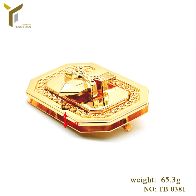 Turn Handbag Hardware Purse Fasteners Small Flip Jewelry Box Twist Lock For Bag