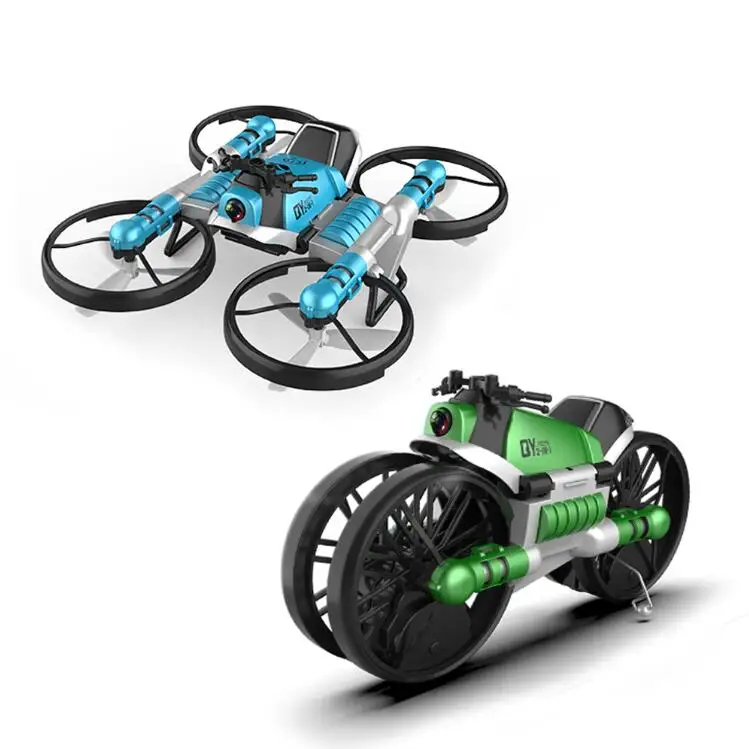 RC Mini Folding Drone with Camera Wifi Remote Control Helicopter Deformation Motorcycle Aircraft Rc Quadcopter Toy for Kids