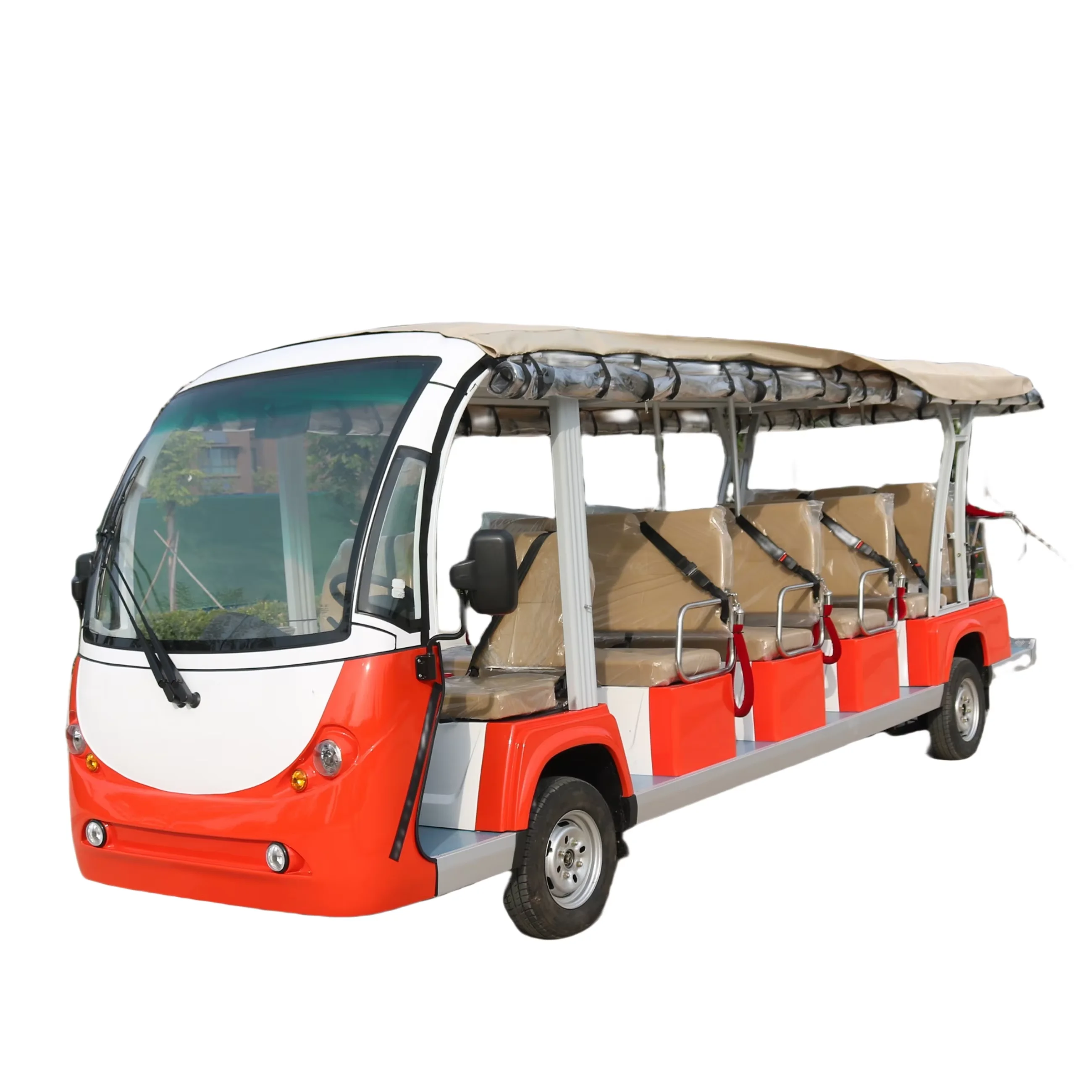 Outdoor Trackless Sightseeing Fashion Made In China Electric Convertible Touring Dotto Tra Bike For 6 To 17 People