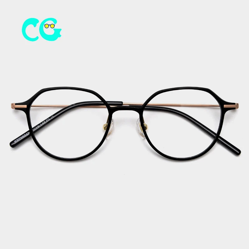 2024 круглые титановые оптические линзы для мужчин очки близорукости женские по рецепту мужские металлические