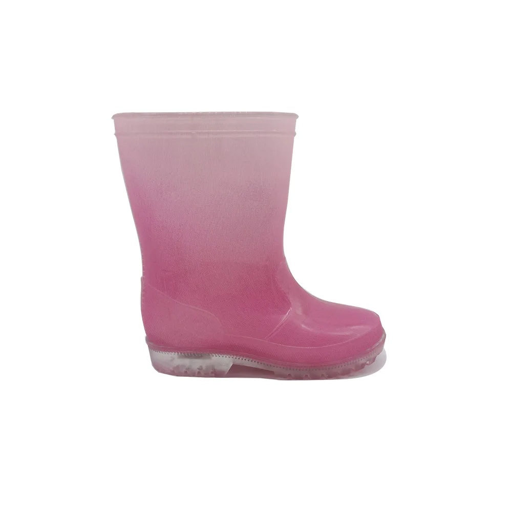 Оптовая продажа; Нижнее белье с рисунком из мультфильма трусы-розовый с цветовым градиентом; Обувь маленьких размеров; Детские; Низкие резиновые сапоги; ПВХ;