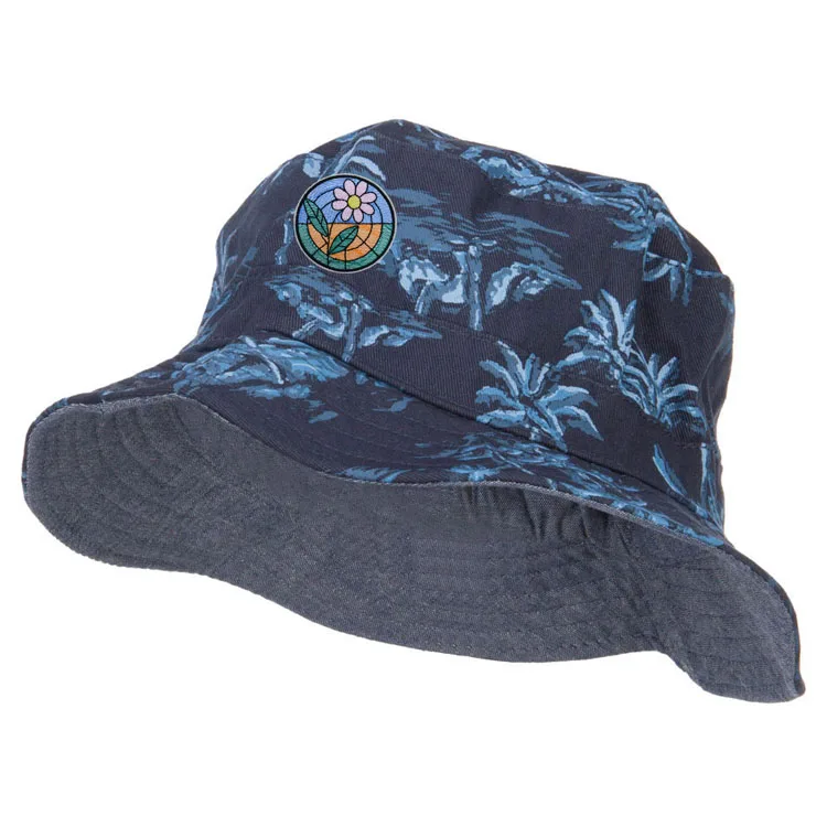 Wholesale Oem Factory Custom Your Logo Pattern All Over Print Fisherman Sun Shade Beach Cap Bucket Hat