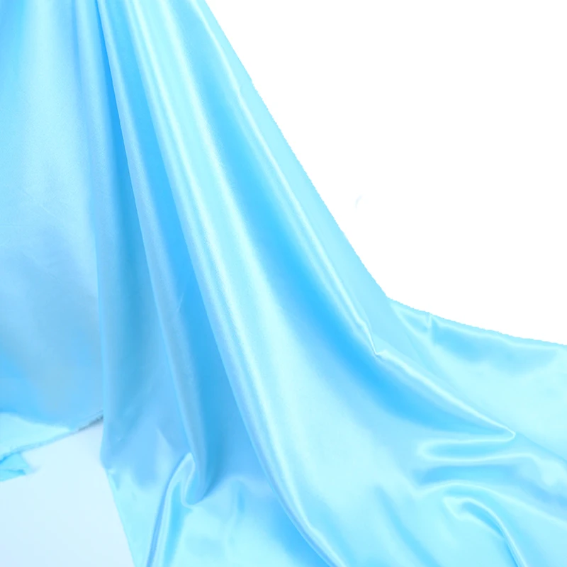 Factory Direct Sales Shiny Satin Fabric 100% Polyester Silk Mikado Satin Fabric for Wedding/Dress