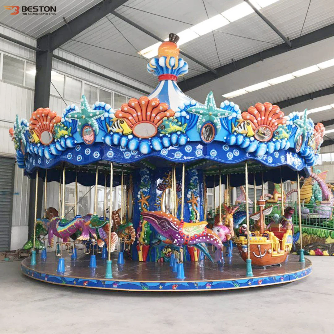 Amusement Rides Manufacture Outdoor 24 seats Electric Carousels