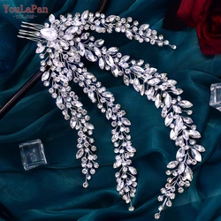 YouLaPan HP458 Luxury Queen Tiaras And Headpiece Styling Tiaras Rhinestones Wedding Hair Accessories Bridal Hair Vine And Comb
