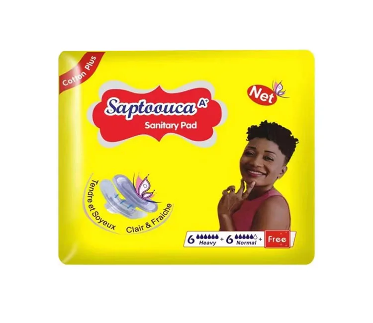Africa Sanitary napkin pads organic cotton daily use night use and panty liner mixing loaded cheap sanitary pads for woman