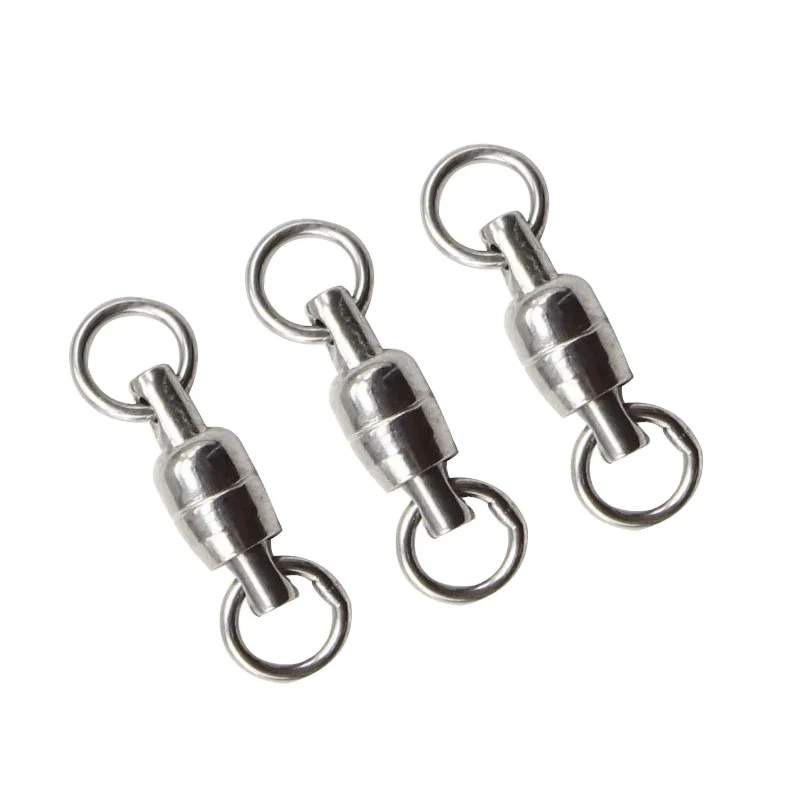 C Fishing Stainless Steel Swivels Ball Bearing Saltwater Fishing Swivels With Solid Ring