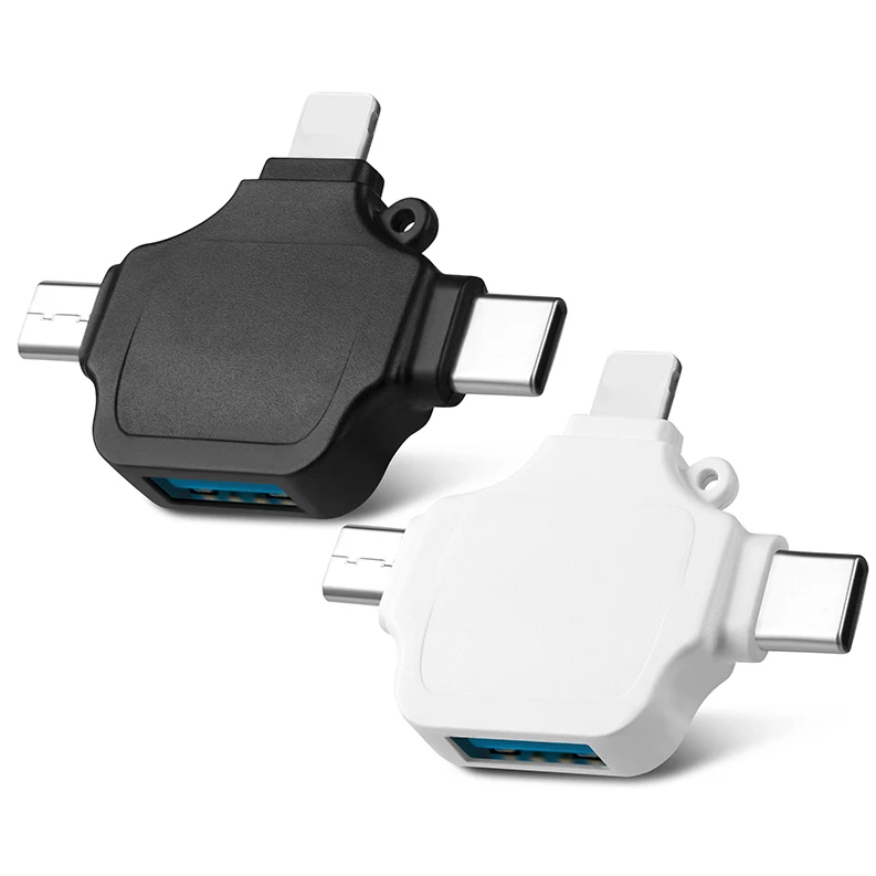 Адаптер 3 в 1 Type C Micro Usb OTG зарядный адаптер USB C разделитель трансформатор для Iphone