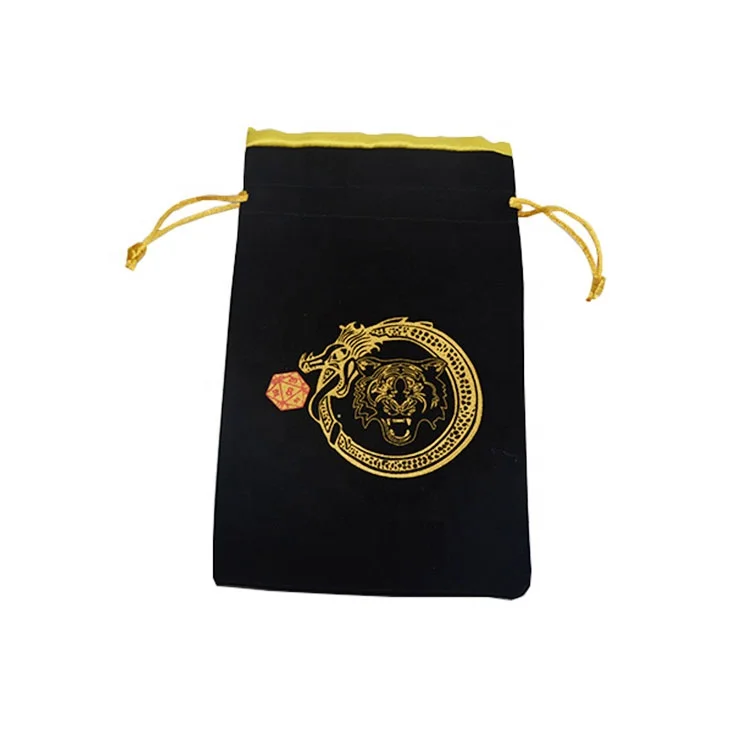 Velvet Game Dice Bag Velvet Divination Tarot Cards Storage Bag