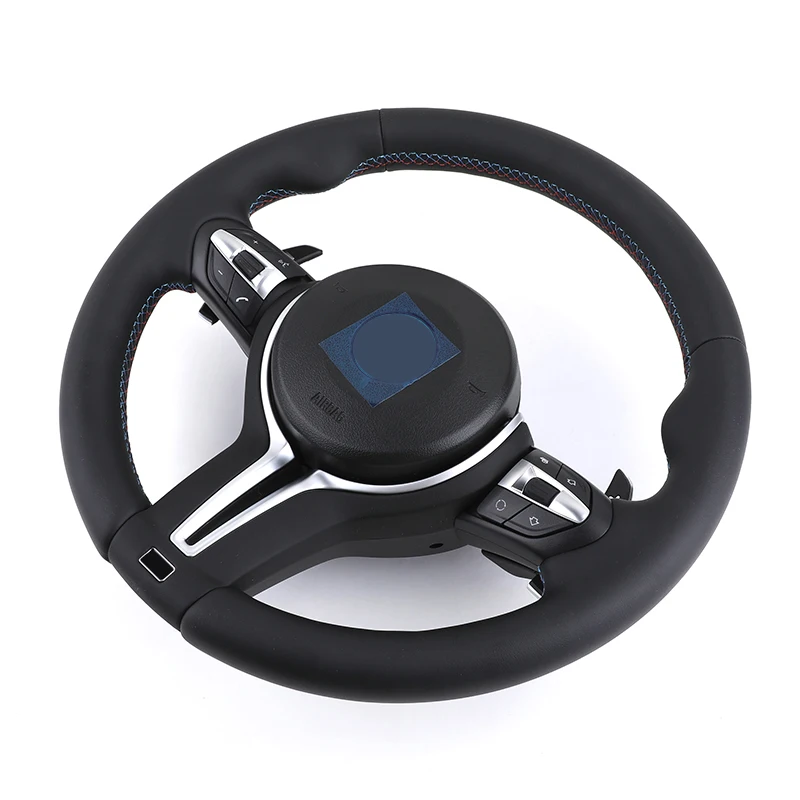 Custom Full Alcantara M Performance Leather Steering Wheel for BMW E90 E60 E46 X5 E70 X6 E71 E92 M3 E39 E82 E36 X1 E84 E63 E93
