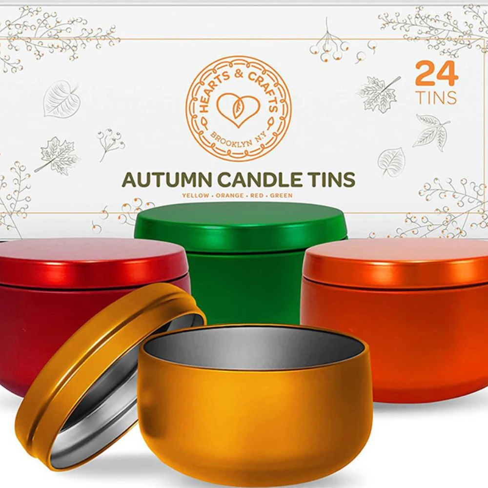 
High end customized 8OZ candle jar aroma diffuser DIY tin box tinplate 