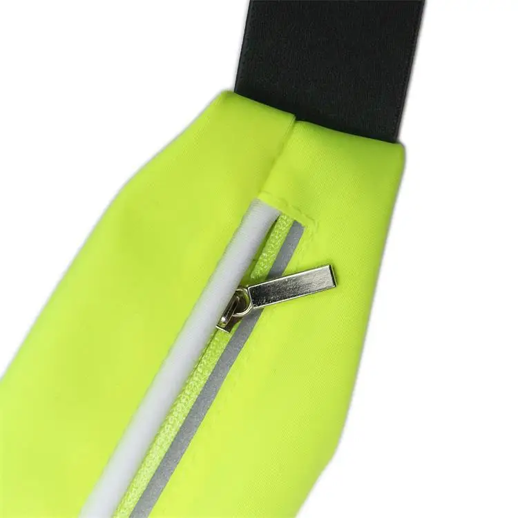 QQgift 2024 New OEM Custom LED Flash Gym Workout Exercise Bike Outdoor Fanny Pack Unisex Pouch Adjustable Waist Running Belt