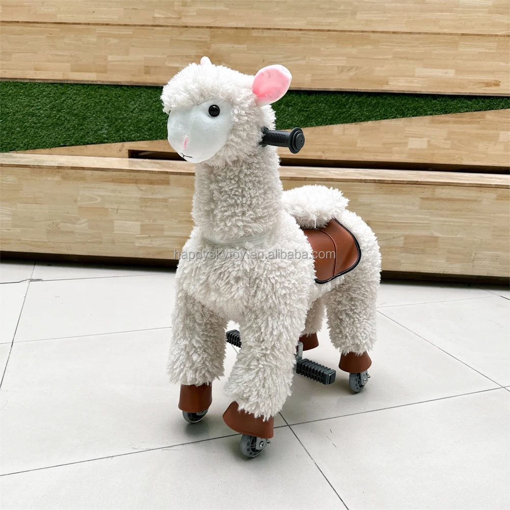 New model walking animal rides life size mechanical horse for children