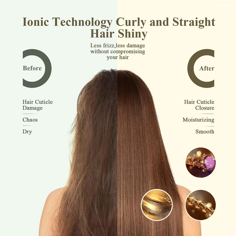 3-in-1 Professional Round Electric Hair Rotating Blow One step Dryer Brush Portable Air Comb Hot Air Brush