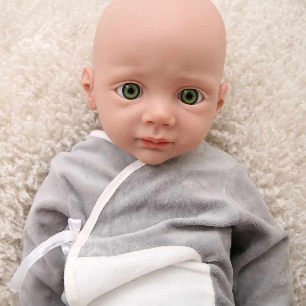 22 inch Full Silicone Reborn Baby Lovely Dolls Good Playmate for Kids