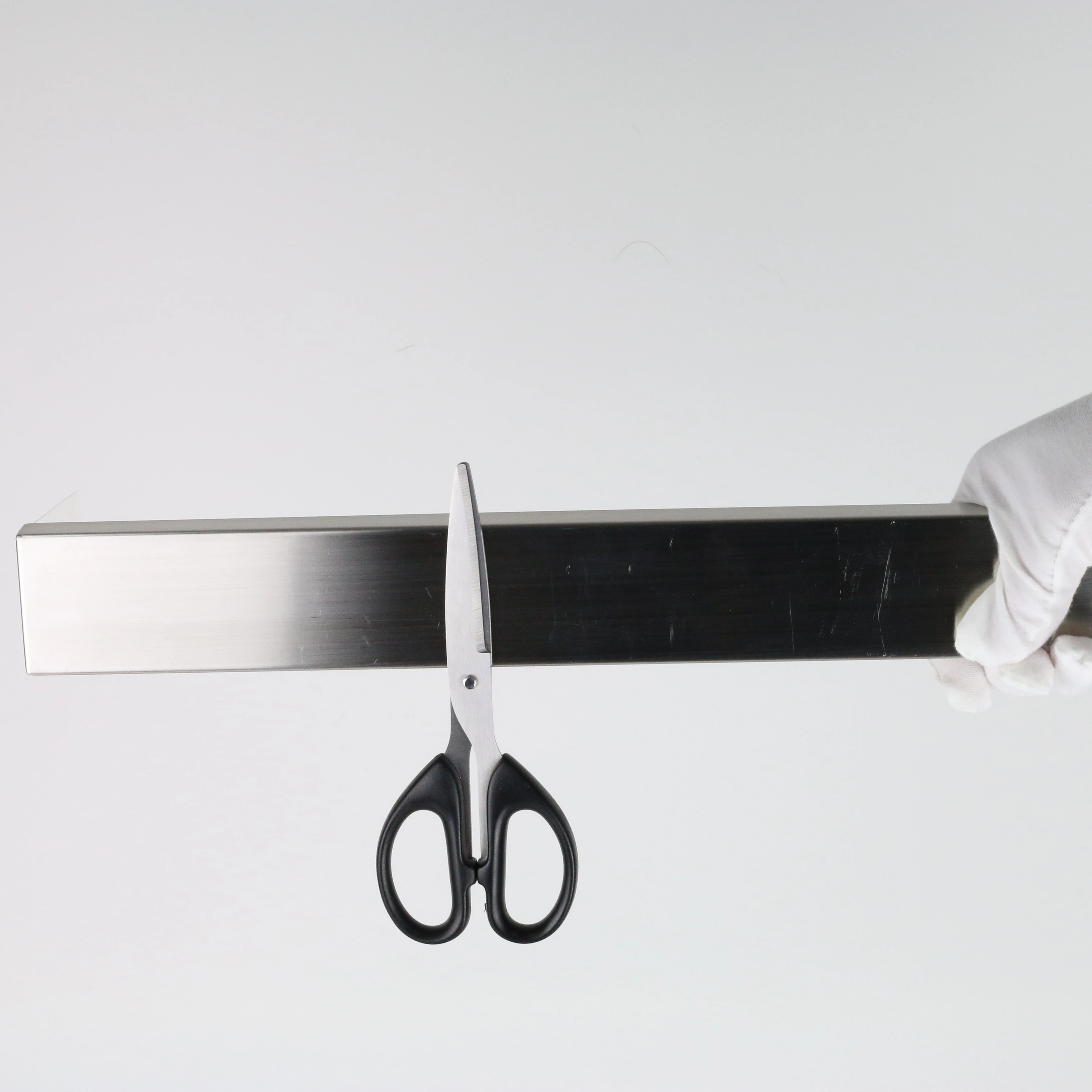 Дешевые нержавеющая сталь трубки + керамика ферритовый магнит магнитный держатель ножа 300 мм 30 см