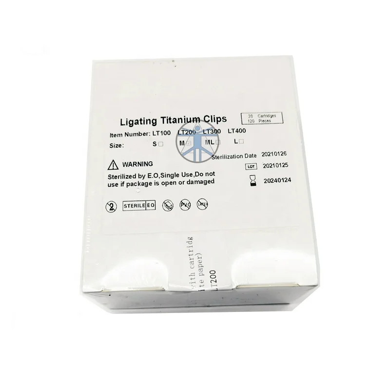 Titanium clips LT200, titanium ligation Clips laparoscopic instrument LT200 clips