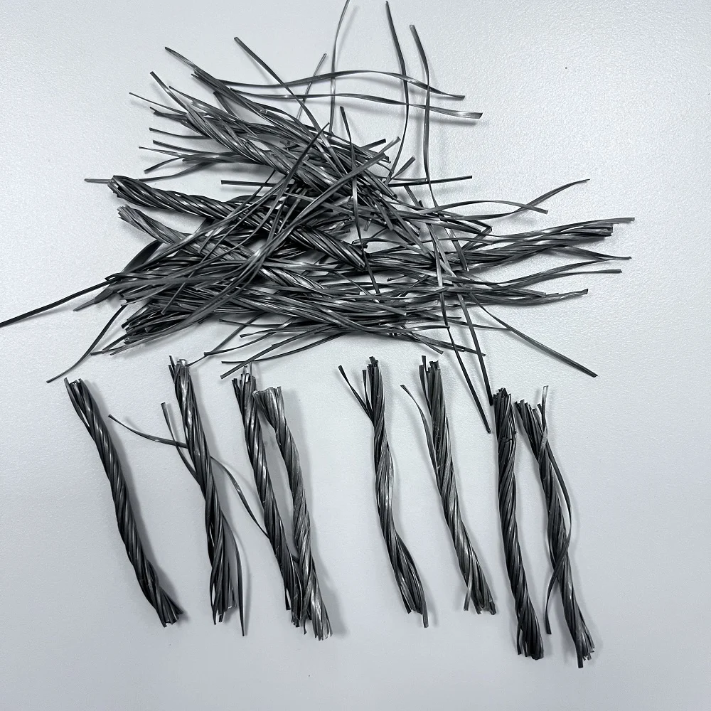 High Strength Hybrid Type 54mm Polypropylene Macro Fiber Easy Dispersion