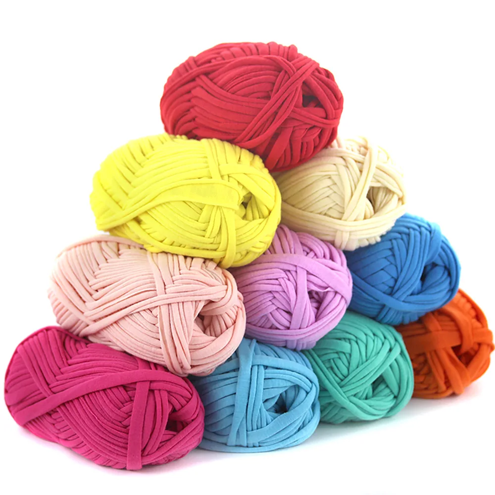 Hot Sale Knitting Yarn Fabric Cloth T-Shirt Yarn Carpet Yarn for Hand Crochet Bag
