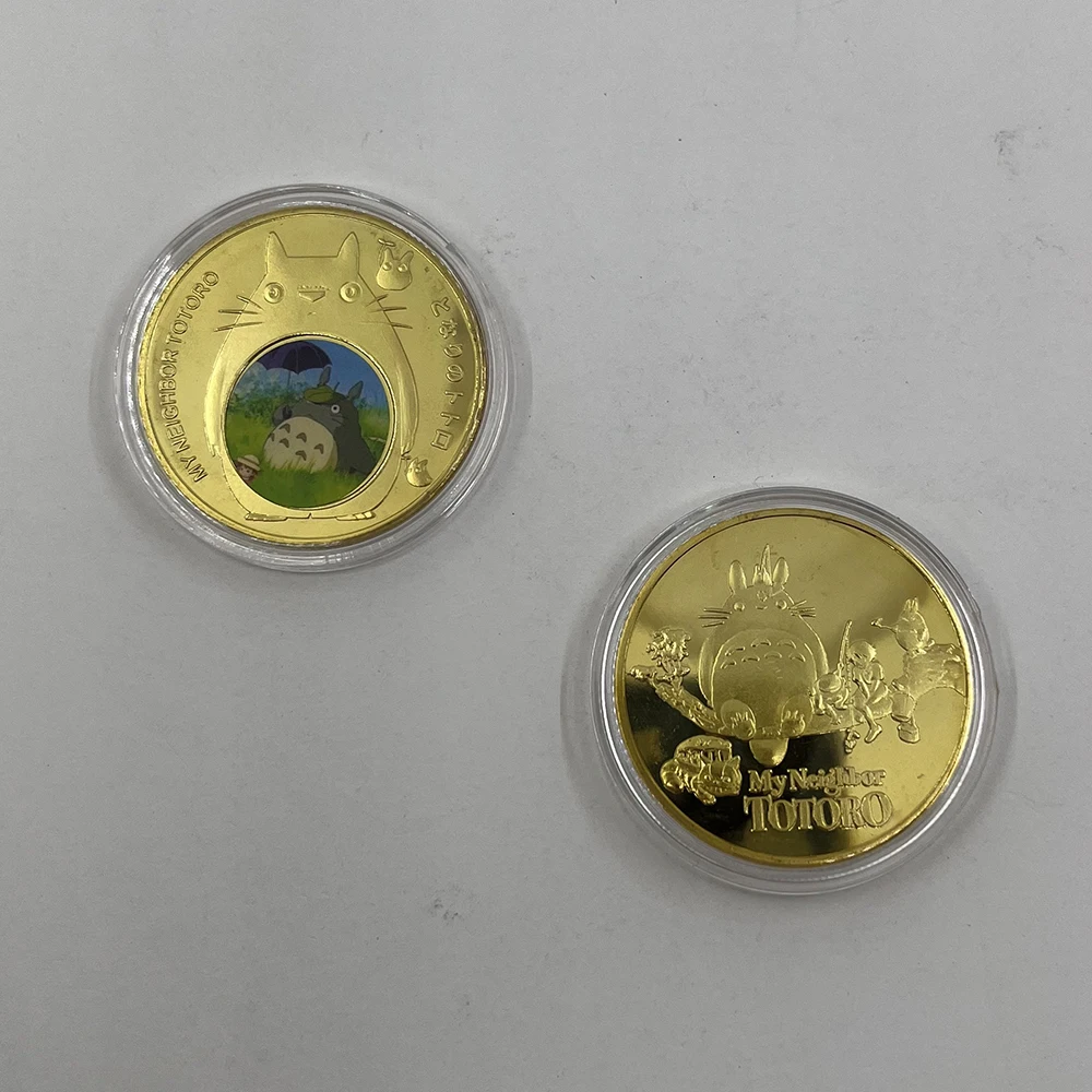 Personalized Cartoon Souvenir My Neighbour Totoro Collection Gold Plated Anime Coin
