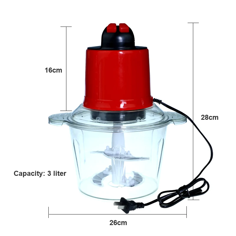 Best Price Heavy Duty Powerful 3l Stainless Steel Homemade Electric Meat Grinder For Household Kitchen