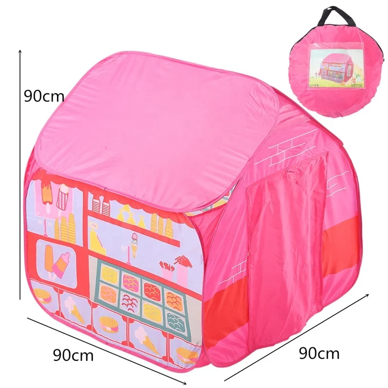 Children Tent Princess Boy Camping Game Castle Corner House Toy Ocean Ball Pool