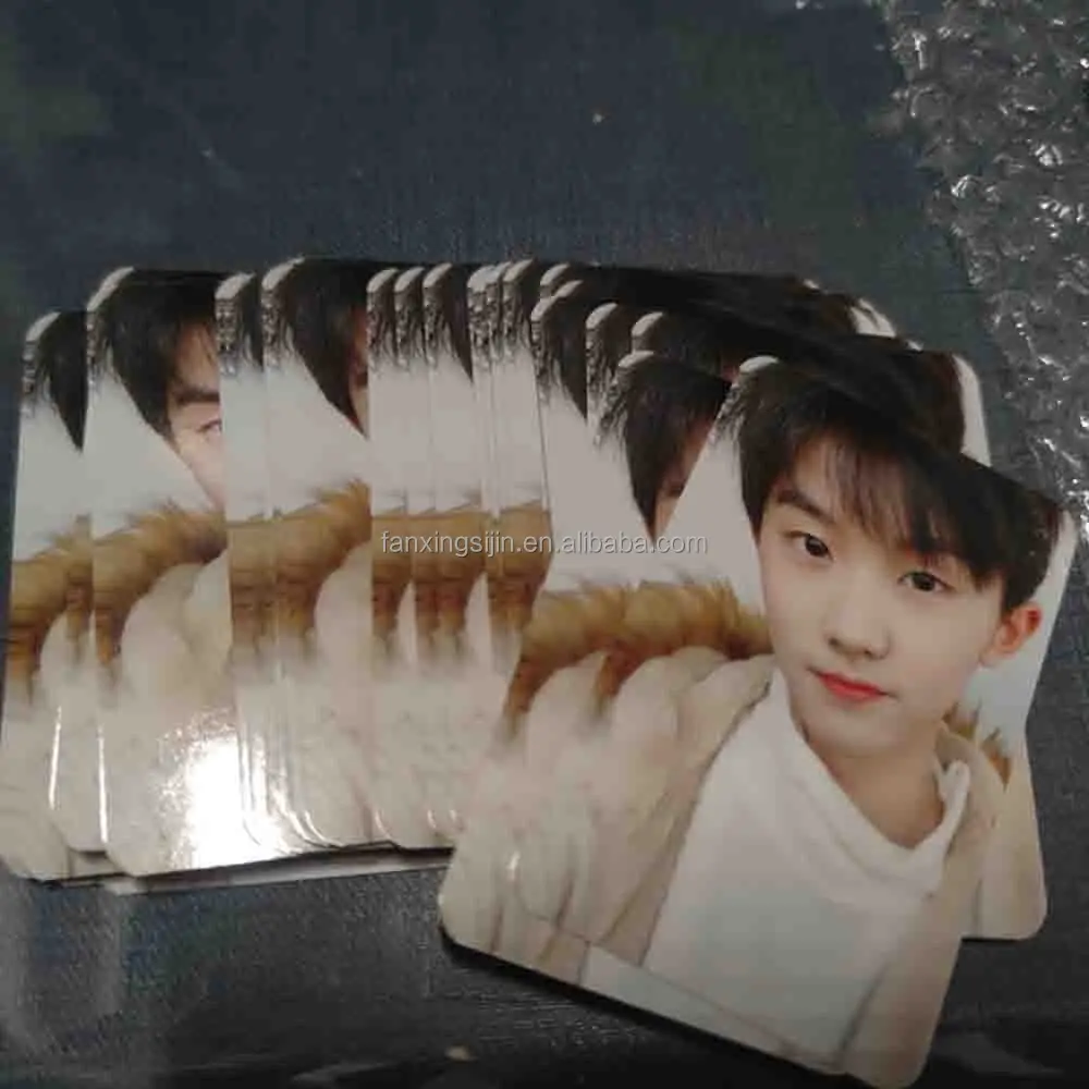 Custom Double Side Printing Slogan Postcards Kpop Photocard Paper Photocard