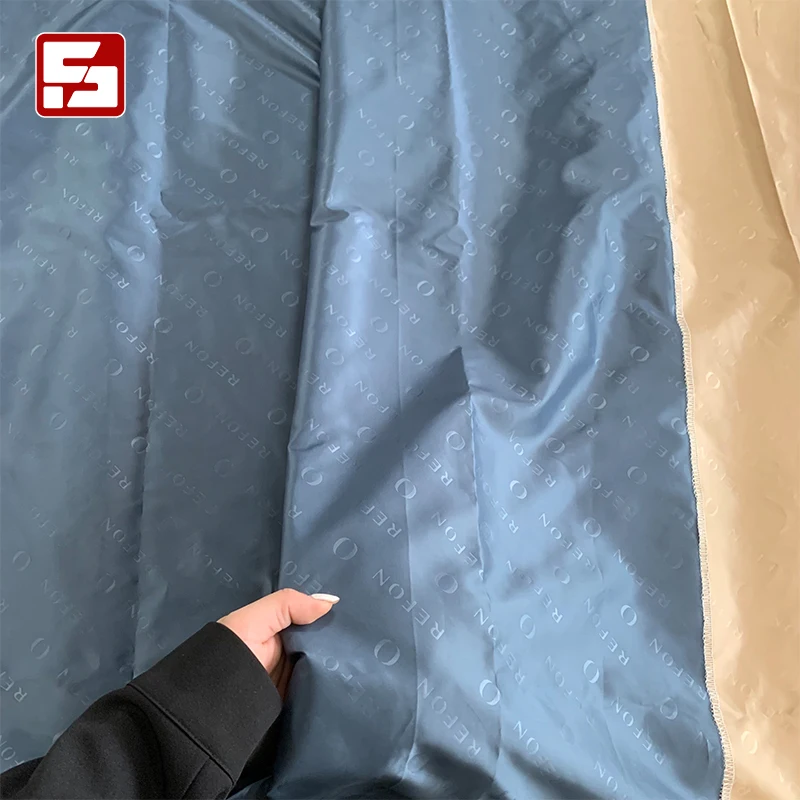 Textile suit lining embossing taffeta fabric 100% polyester taffeta fabric for coat/ jacket lining