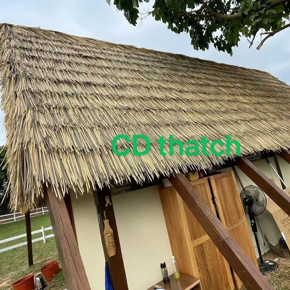 For luxury resort fireproof synthetic Lingshui Thatch Roof