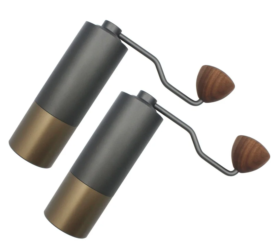 Kingze Stainless Steel Burr Coffee Mills Adjustable Coarseness Espresso Manual Coffee Grinder