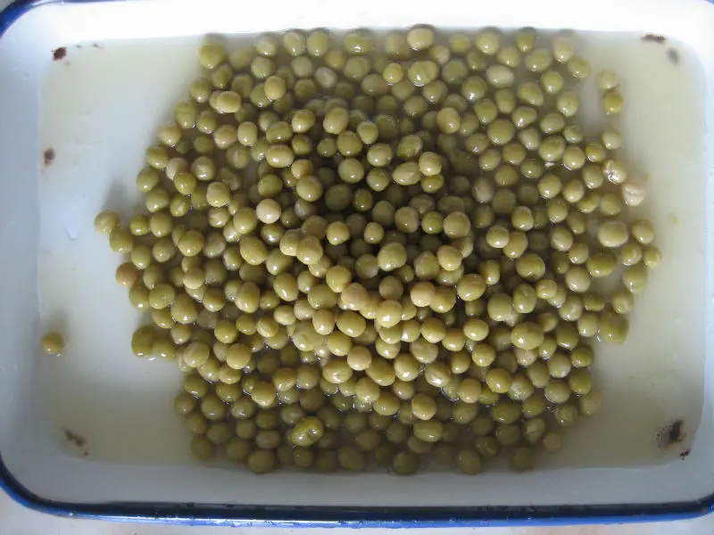Canned green peas in brine Canned Green Peas