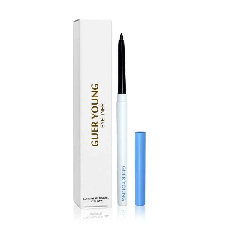 wholesale private label liquid eyeliner pen delineador de ojos water activated eyeliner cruelty free no logo gel eyeliner