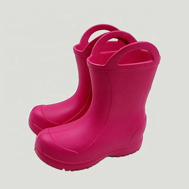 Wholesale prints designs customization boys girls eva schaum rain boots eva outsole rain boots for kids