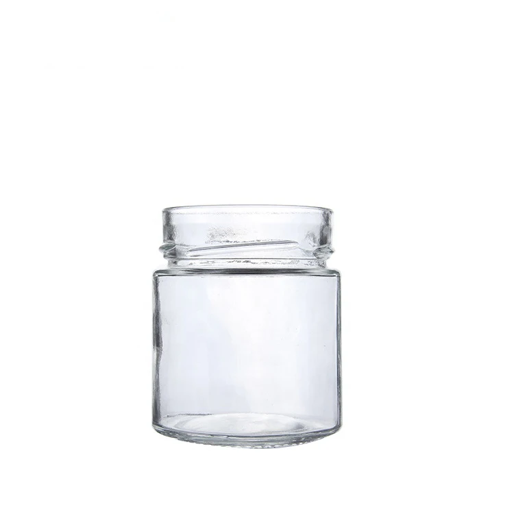 300ml cheap antique glass honey jars  with lids wholesale