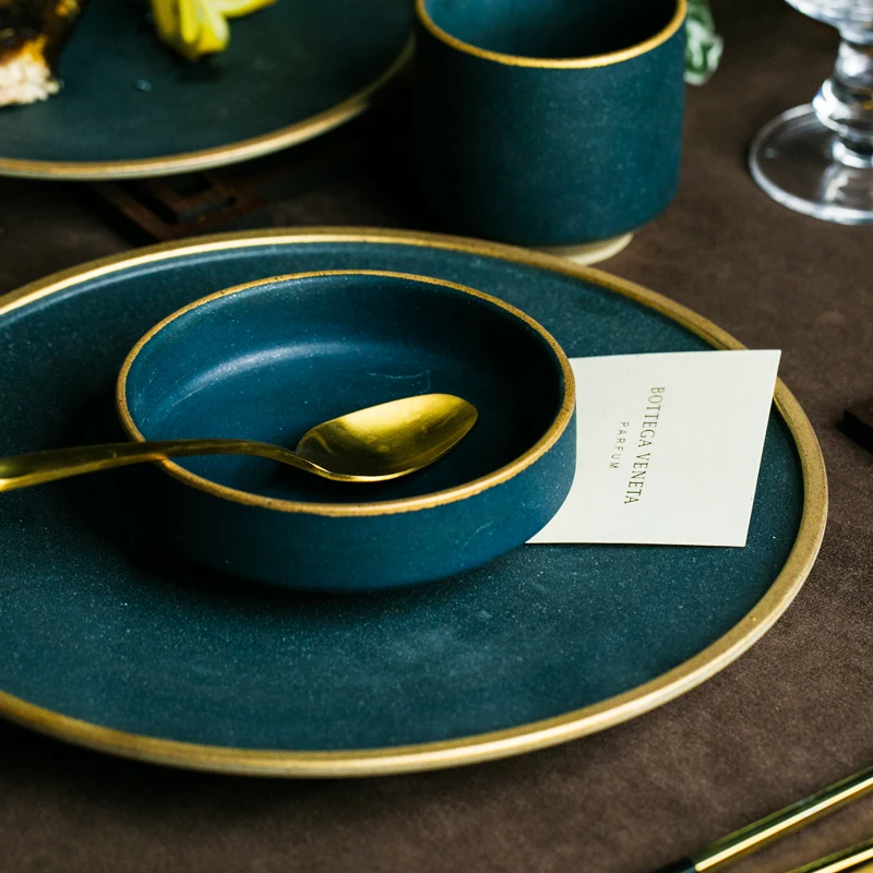 WinWin Ceramic garbo colored glazed stoneware plates sets for restaurants ceramic dinner dinnerware set with CE certificate