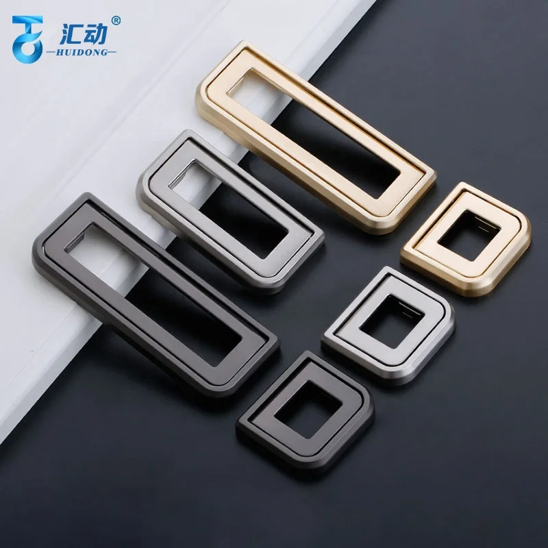 Modern simple drawer shoe cabinet doorknob sideboard bedroom wardrobe sliding door pearl black  Buckle handle