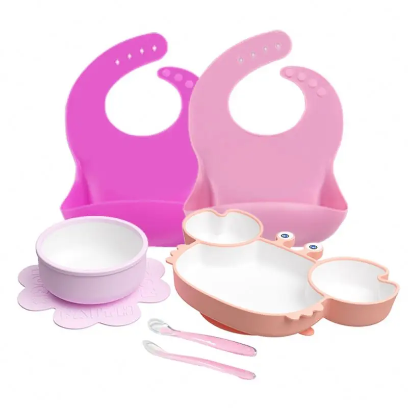 Baby Feeding  Items Essentials Products to Baby Feeding Pastel Feeding Dinnerware Tool Sets