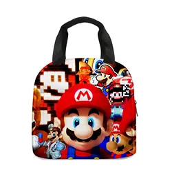 Custom Insulated Cooler Super Mario Lunch Handbags for School Kids