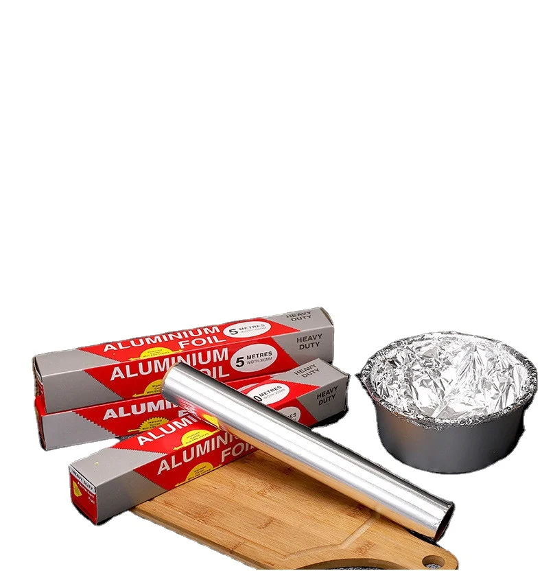 Wholesale Multifunctional Thickened Waterproof and Oilproof Aluminum Foil Roll Paper foil paper 10M For Household