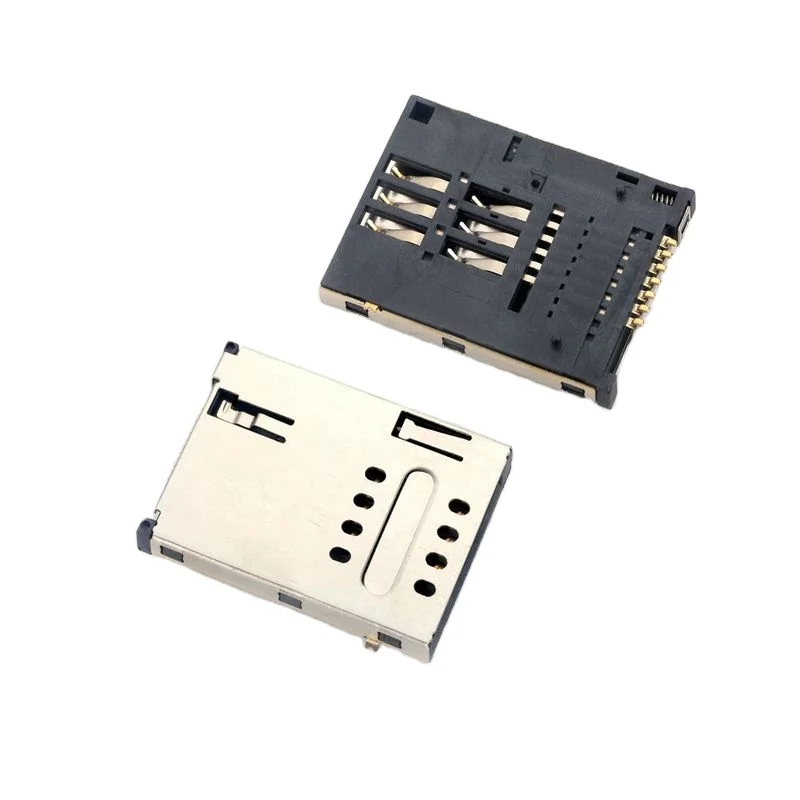 MUP Push push TYPE normally close PCB sim card holder connector for GPS